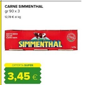 Tigre Simmenthal carne offerta