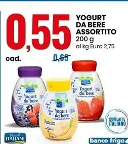 Eurospin Pascoli italiani yogurt da bere assortito offerta