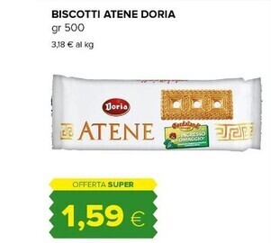 Tigre Doria biscotti atene offerta