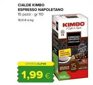 Tigre Kimbo cialde espresso napoletano offerta