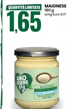 Eurospin Amo essere veg maionese offerta