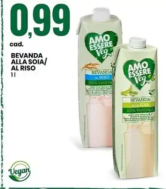 Eurospin Amo essere veg bevanda alla soia/al riso offerta