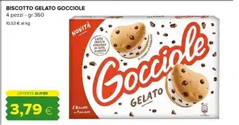Tigre Pavesi biscotto gelato gocciole offerta