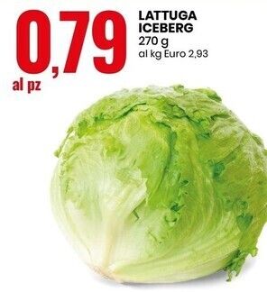 Eurospin Lattuga iceberg offerta