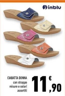 Conad Inblu ciabatta donna offerta