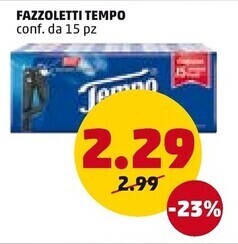 PENNY Tempo fazzoletti offerta