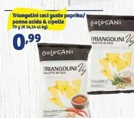 In'S Mercato Golosani - triangolini ceci gusto paprika / panna acida & cipolle offerta