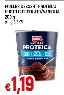 Famila Muller dessert proteico gusto cioccolato 200 g offerta