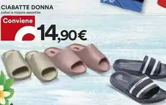 Ipercoop Ciabatte donna offerta
