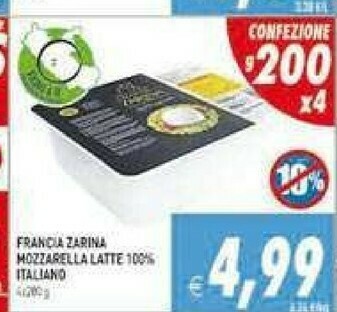 Gros Mozzarella offerta