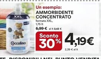 Ipercoop Coccolino ammorbidente concentrato offerta