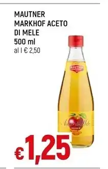 Famila Mautner markhof aceto di mele 500 ml offerta