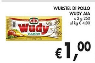 Aia wurstel di pollo wudy