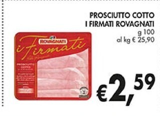 Coal Rovagnati prosciutto cotto i firmati offerta