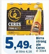 Sigma Ceres birra strong ale offerta