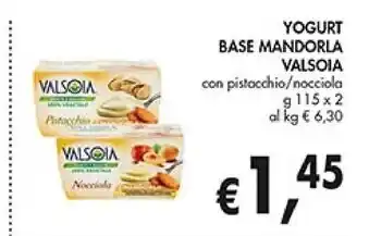 Coal Valsoia yogurt base mandorla con pistacchio offerta