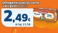 Omogeneizzati di carne vari gusti
