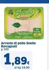 Sigma Rovagnati arrosto di pollo snello offerta