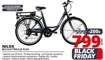 Comet Nilox bici elettrica j5 plus offerta