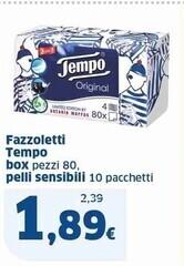 Sigma Tempo fazzoletti offerta