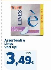 Sigma Lines assorbenti e offerta