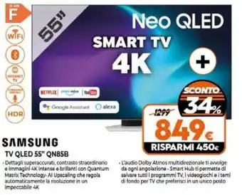 Expert SAMSUNG TV QLED 55" QN85B offerta