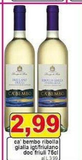 Gros Cecchi Vino bianco offerta