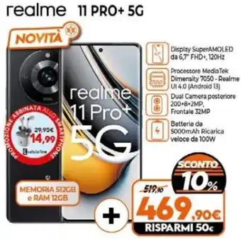 Expert realme 11 PRO+ 5G NOVITA offerta