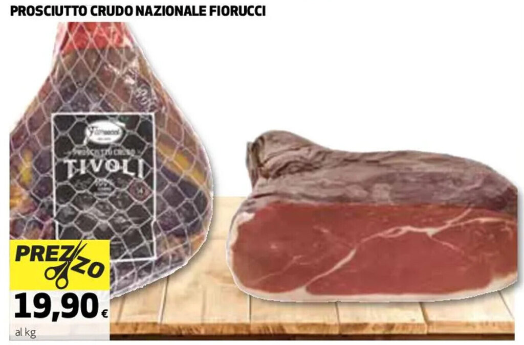 PROSCIUTTO CRUDO NAZIONALE FIORUCCI offerta di Coop