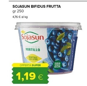 Tigre Sojasun bifidus frutta offerta