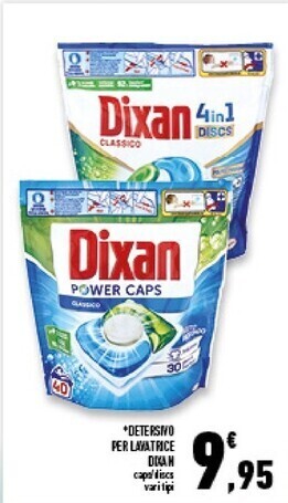Conad Superstore Dixan detersivo per lavatrice offerta