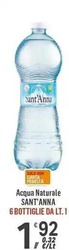 Supermercati Dok Sant'anna acqua naturale offerta