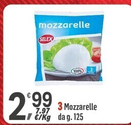 Selex 3 mozzarelle