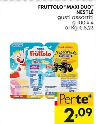 Panorama Nestlè fruttolo maxi duo offerta