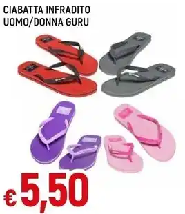 Ciabatta infradito uomo / donna guru