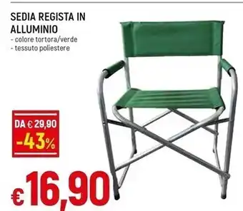 Famila Sedia regista in alluminio offerta