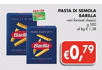Coal Barilla pasta di semola offerta