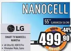 Unieuro Lg smart tv nanocell nano766 offerta