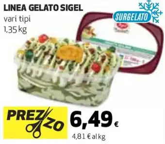Coop LINEA GELATO SIGEL vari tipi 1,35 kg offerta