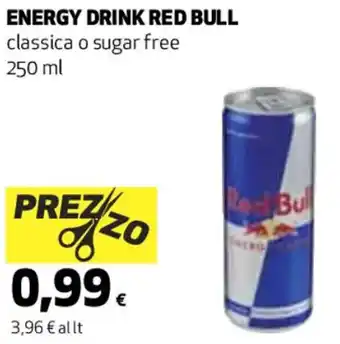 Coop ENERGY DRINK RED BULL classica o sugar free 250 ml offerta