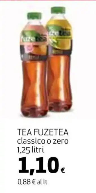 Coop TEA FUZETEA classico o zero 1,25 litri offerta