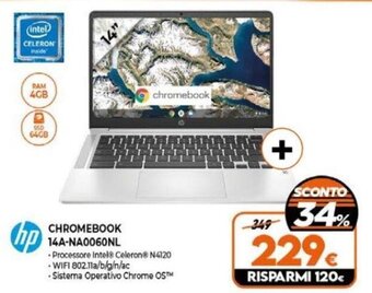 Expert hp CHROMEBOOK 14A-NA0060NL offerta