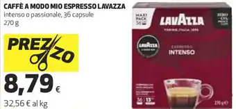 Coop CAFFÈ A MODO MIO ESPRESSO LAVAZZA 270g offerta