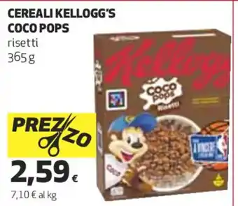 Coop CEREALI KELLOGG'S COCO POPS risetti 365g offerta