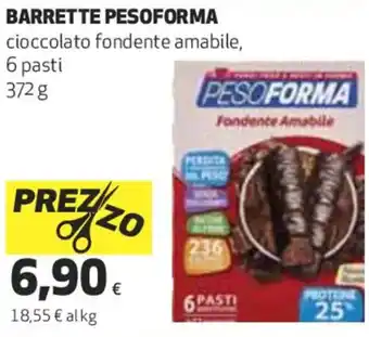 Coop BARRETTE PESOFORMA 6 pasti 372 g offerta