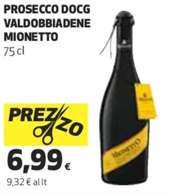 Coop PROSECCO DOCG VALDOBBIADENE MIONETTO 75 cl offerta