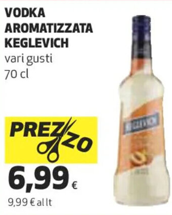 Coop VODKA AROMATIZZATA KEGLEVICH vari gusti 70 cl offerta