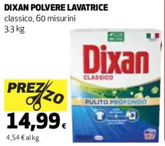 Coop DIXAN POLVERE LAVATRICE classico, 60 misur ini 3.3 kg offerta