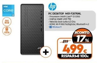 Expert hp PC DESKTOP M01-F2076NL offerta