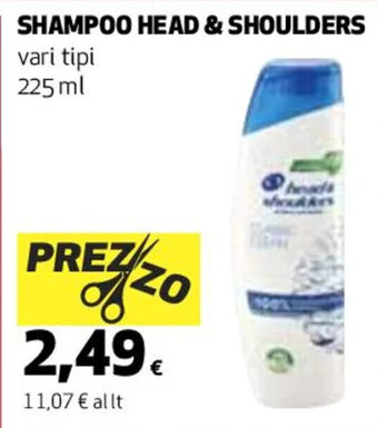 Coop SHAMPOO HEAD & SHOULDERS vari tipi 225 ml offerta